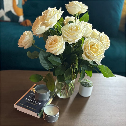 Long Stem Yellow Rose Bouquet – Ecuadorian Central Flower, Minneapolis MN