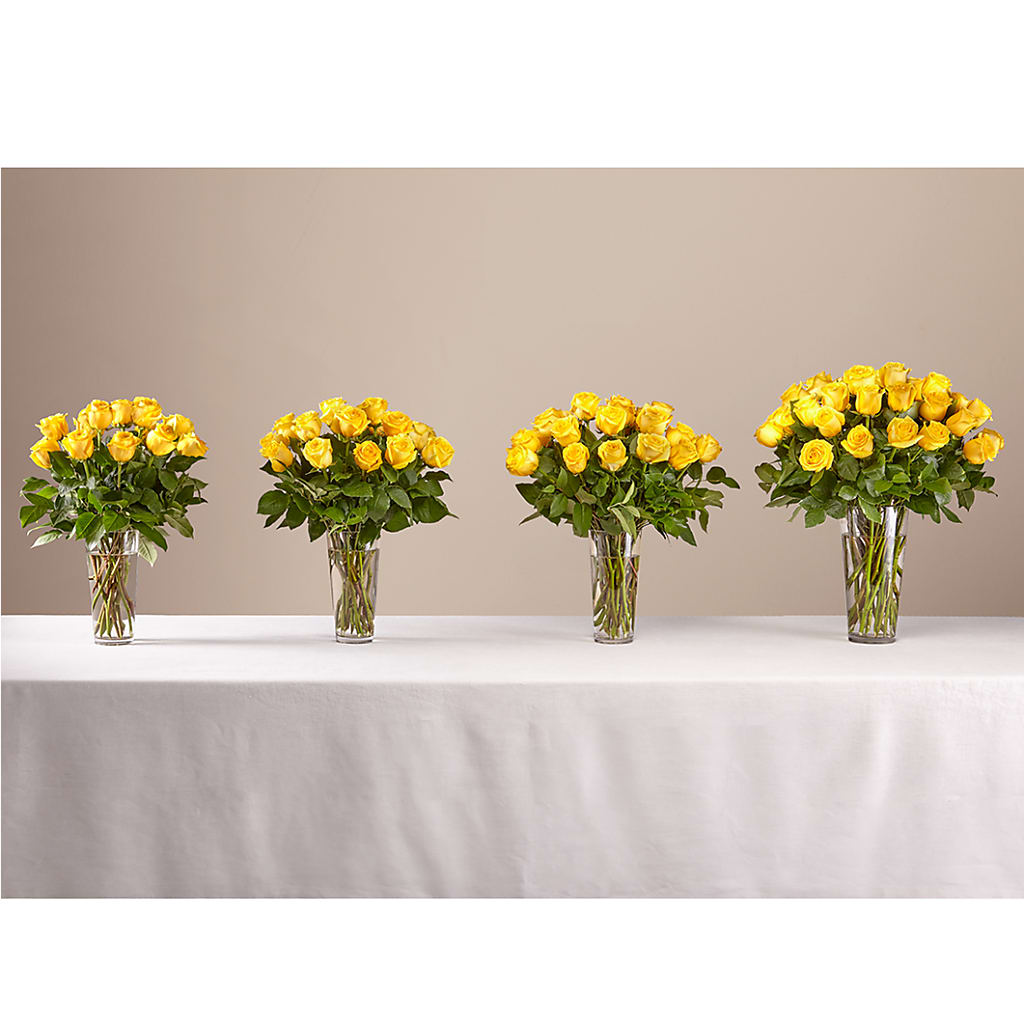 Long Stem Yellow Rose Bouquet – Ecuadorian Central Flower, Minneapolis MN