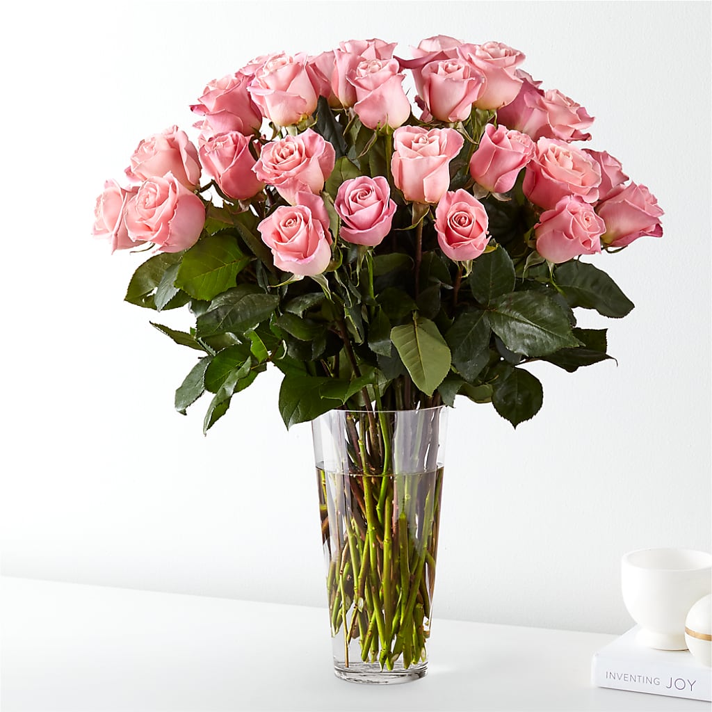Long Stem Pink Rose Bouquet – Ecuadorian Central Flower, Minneapolis MN