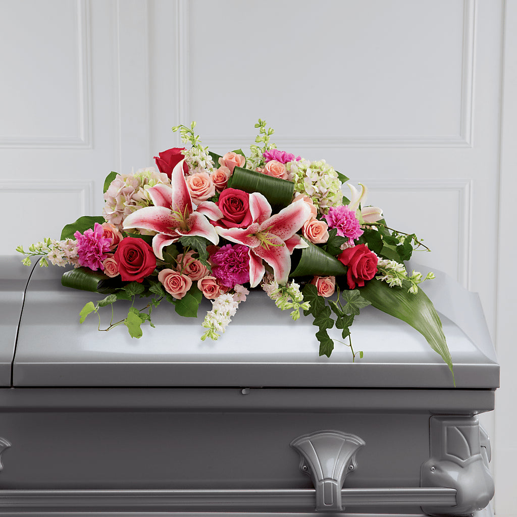 Splendid Grace Casket Spray – Ecuadorian Central Flower, Minneapolis MN