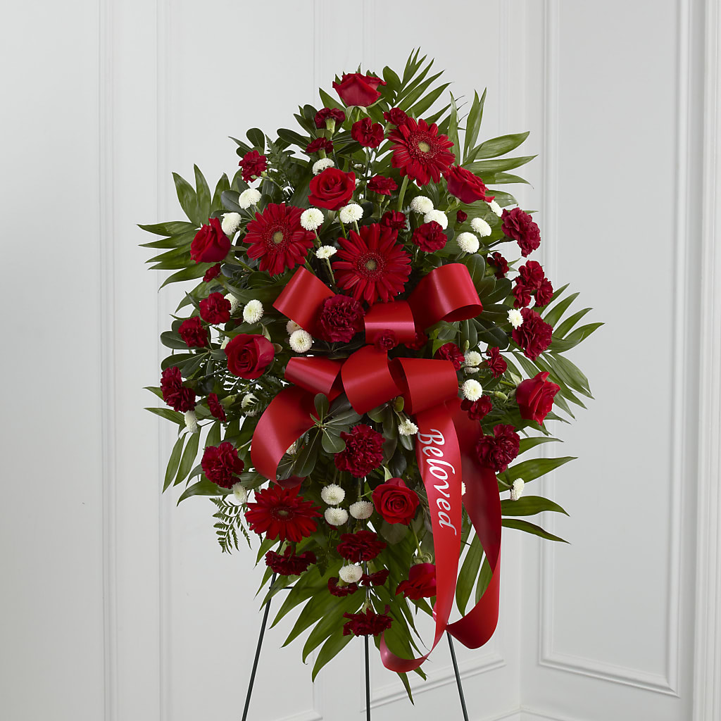 Treasured Memories Standing Spray – Ecuadorian Central Flower, Minneapolis MN