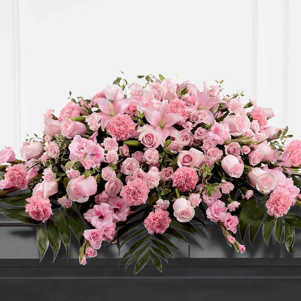 Garden of Comfort Casket Spray (Standard) – Ecuadorian Central Flower, Minneapolis MN