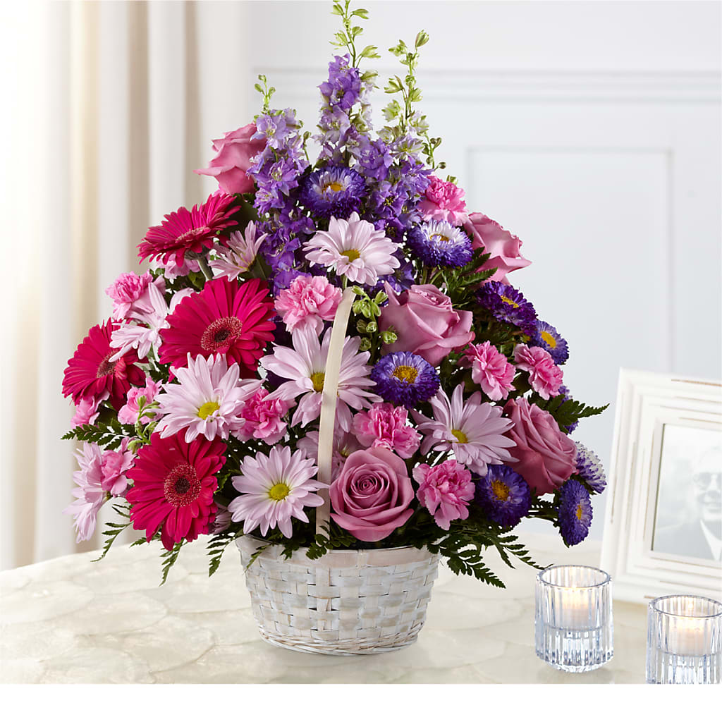 Pastel Peace Basket – Ecuadorian Central Flower, Minneapolis MN