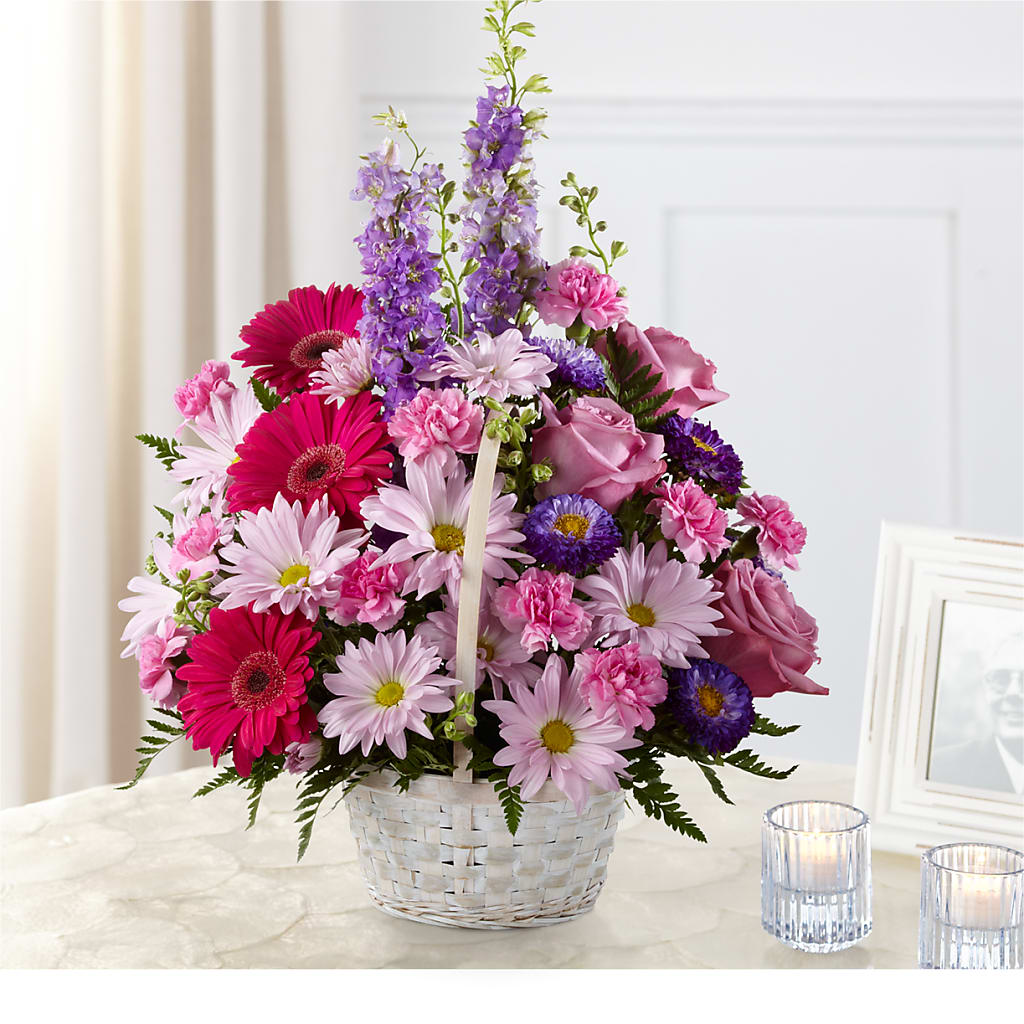Pastel Peace Basket – Ecuadorian Central Flower, Minneapolis MN