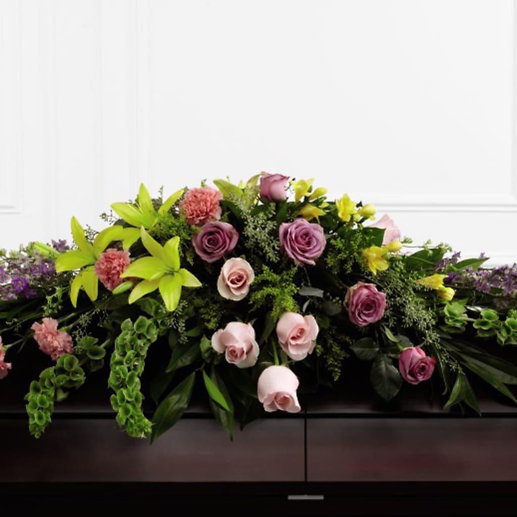 Forever Beloved Casket Spray – Ecuadorian Central Flower, Minneapolis MN