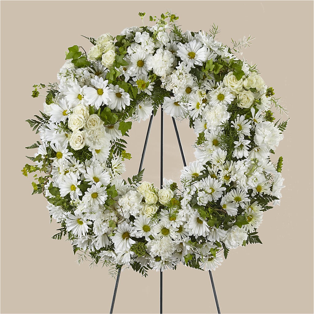 Faithful Wishes Wreath – Ecuadorian Central Flower, Minneapolis MN