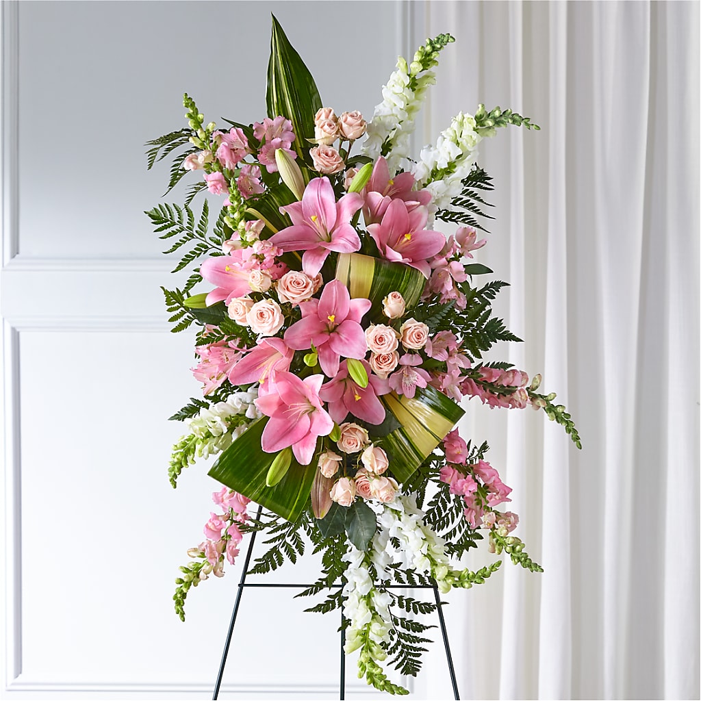 Elegant Embrace Standing Spray – Ecuadorian Central Flower, Minneapolis MN