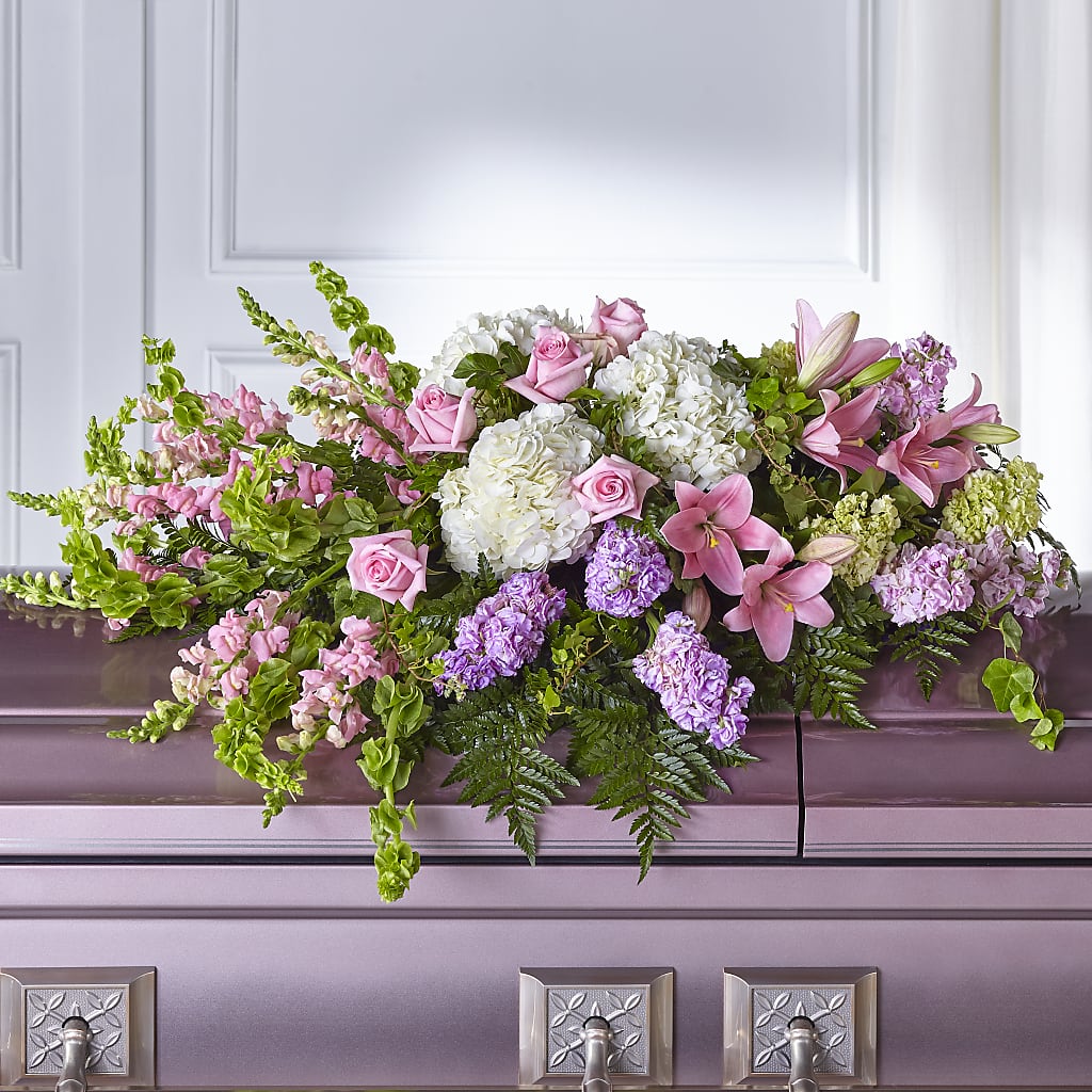Life's Gratitude Casket Spray – Ecuadorian Central Flower, Minneapolis MN
