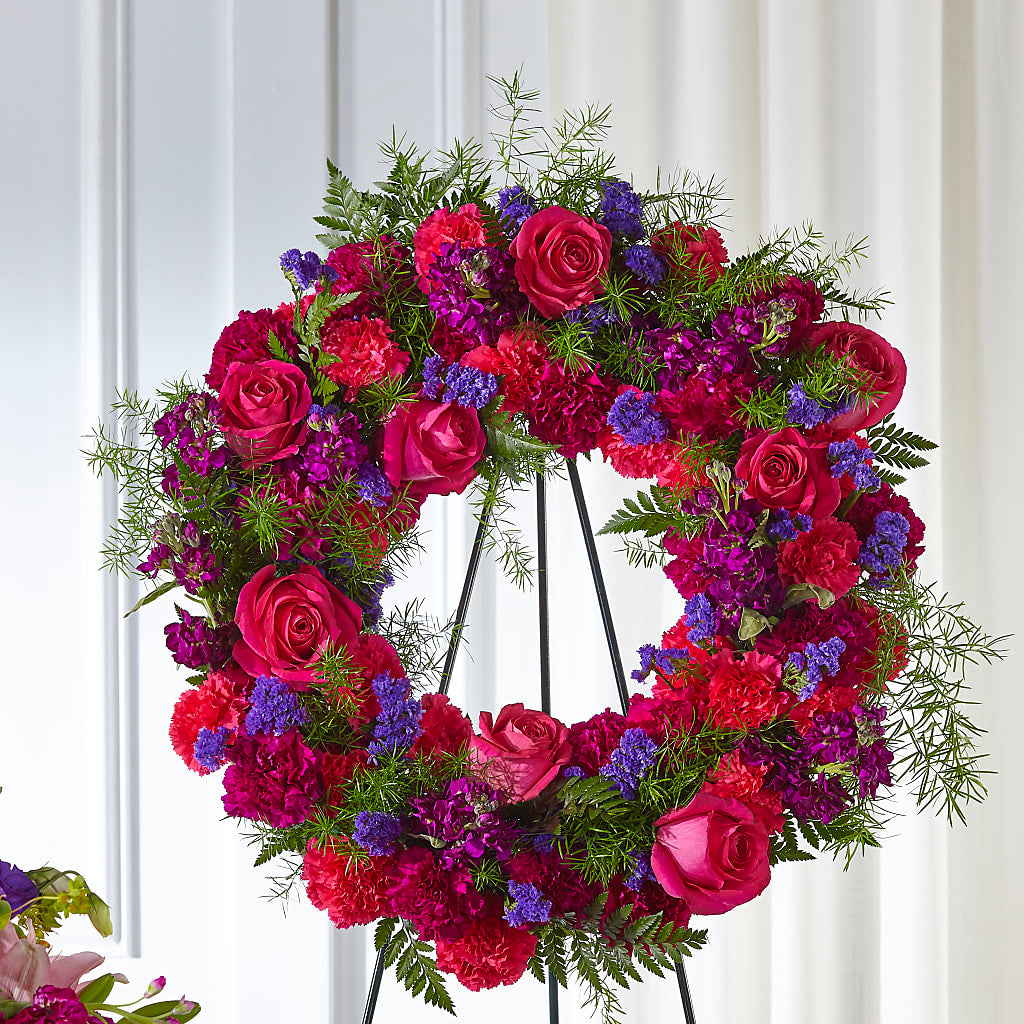 Calming Colors Wreath – Ecuadorian Central Flower, Minneapolis MN