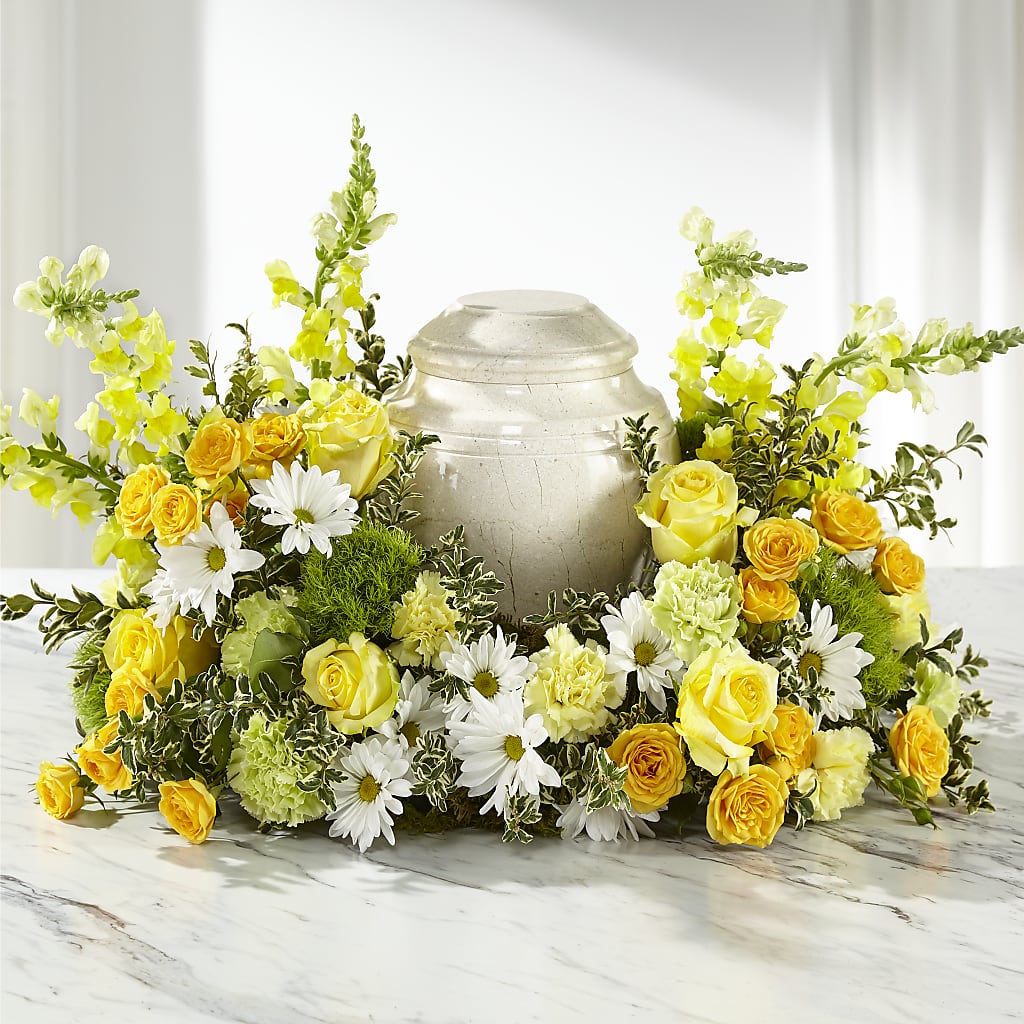 Graceful Love Cremation Adornment – Ecuadorian Central Flower, Minneapolis MN