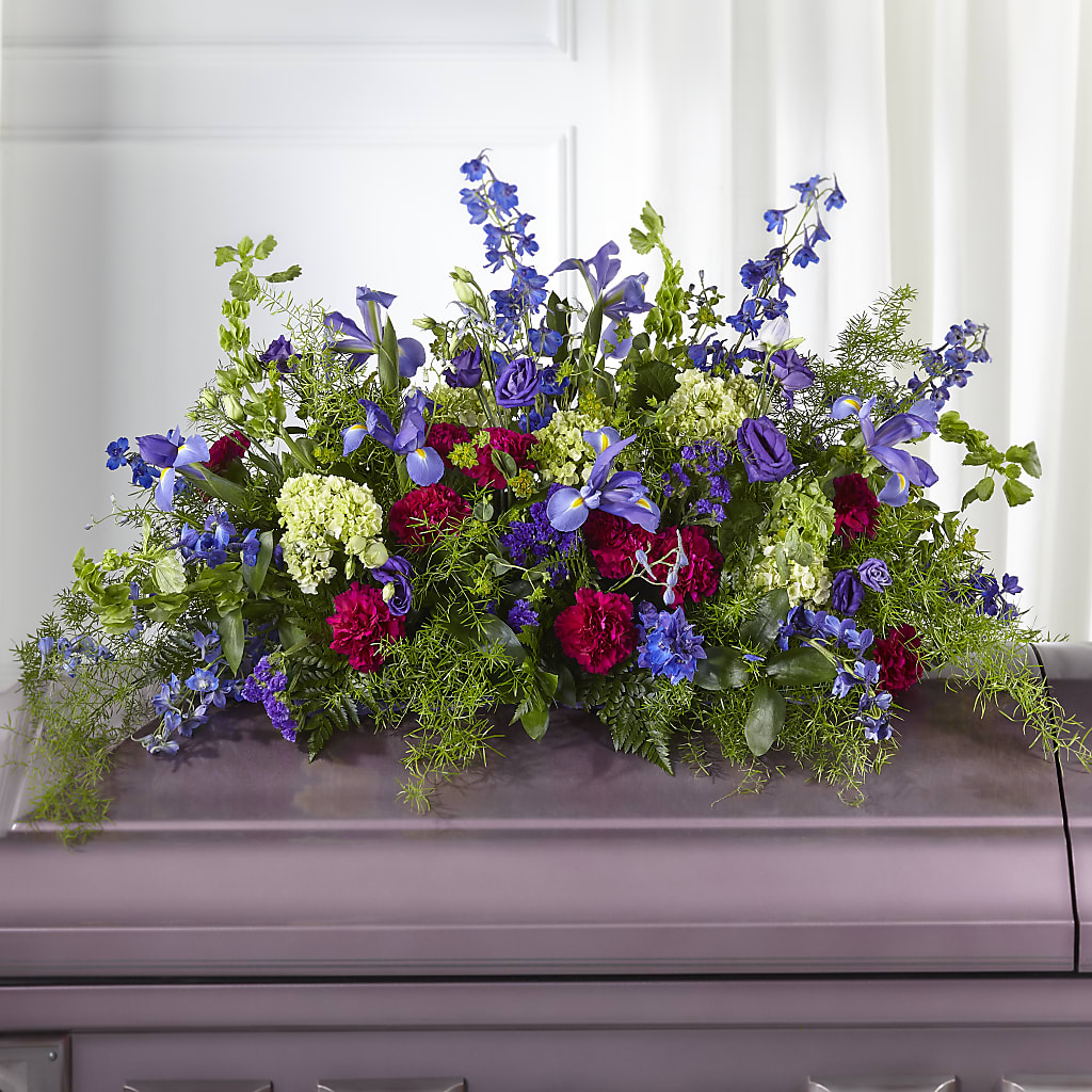 Always Treasured Casket Spray – Ecuadorian Central Flower, Minneapolis MN