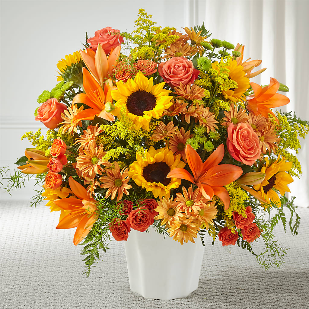 Harvest Thoughts Floor Basket – Ecuadorian Central Flower, Minneapolis MN