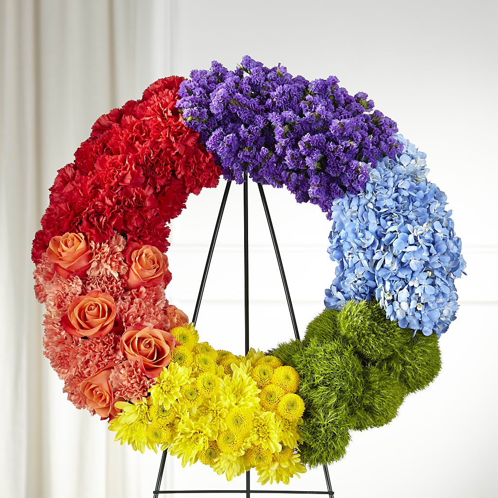 Circle of Love Wreath – Ecuadorian Central Flower, Minneapolis MN