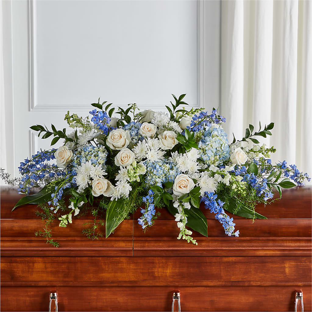 Timeless Essence Casket Spray – Ecuadorian Central Flower, Minneapolis MN