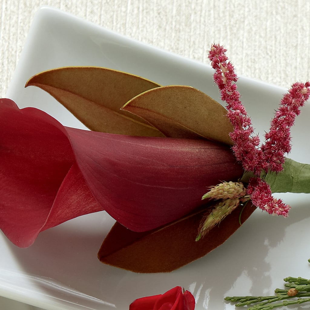 Red Calla Boutonniere – Ecuadorian Central Flower, Minneapolis MN