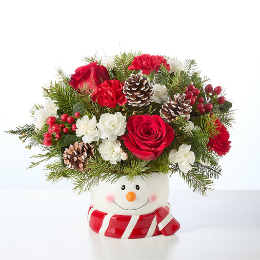 Jolly Snowman Bouquet –  Ecuadorian Central Flower, Minneapolis MN