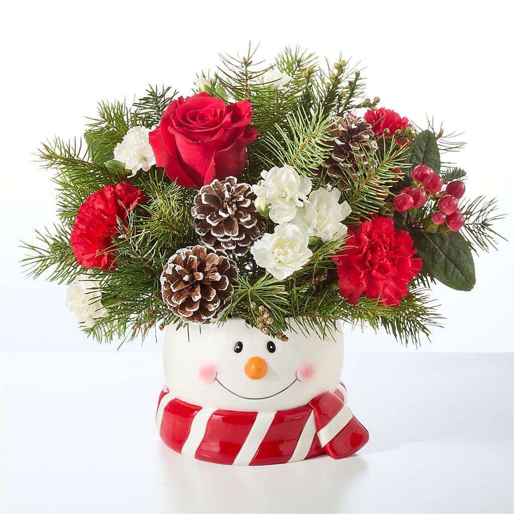 Jolly Snowman Bouquet –  Ecuadorian Central Flower, Minneapolis MN