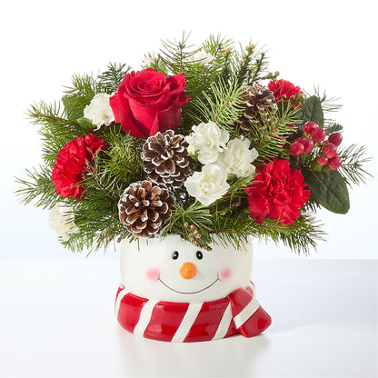Jolly Snowman Bouquet –  Ecuadorian Central Flower, Minneapolis MN