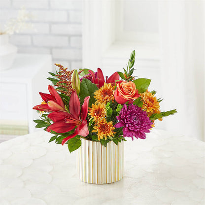 Burgundy Landscape Bouquet –  Ecuadorian Central Flower, Minneapolis MN