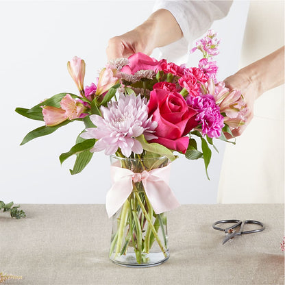 Pink Ribbon - A Florist Original –  Ecuadorian Central Flower, Minneapolis MN