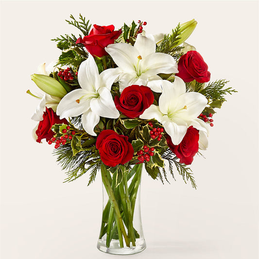 Sparkling Snowflakes Bouquet –  Ecuadorian Central Flower, Minneapolis MN