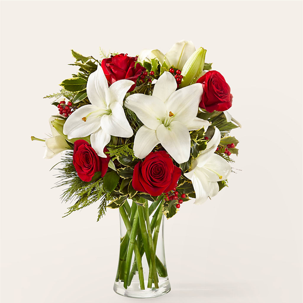 Sparkling Snowflakes Bouquet –  Ecuadorian Central Flower, Minneapolis MN