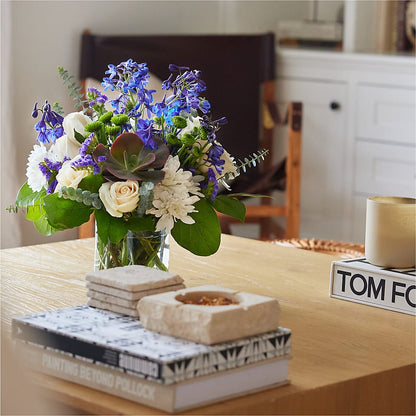 Cerulean Waves Bouquet –  Ecuadorian Central Flower, Minneapolis MN