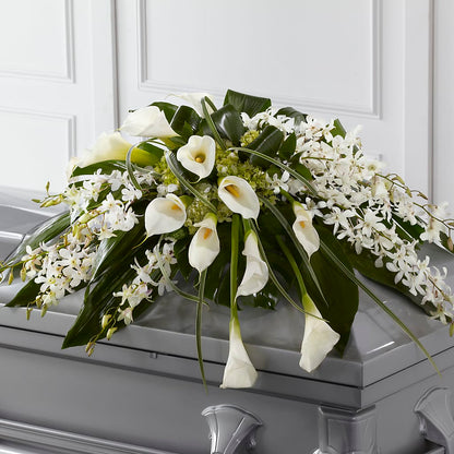 Angel Wings Casket Spray –  Ecuadorian Central Flower, Minneapolis MN