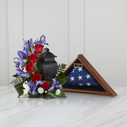 Patriotic Tribute Arrangement –  Ecuadorian Central Flower, Minneapolis MN