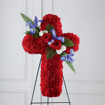 Faithful Hero Floral Cross –  Ecuadorian Central Flower, Minneapolis MN