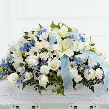 Tender Treasure Casket Spray –  Ecuadorian Central Flower, Minneapolis MN