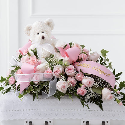 Touch of Sympathy Casket Spray –  Ecuadorian Central Flower, Minneapolis MN