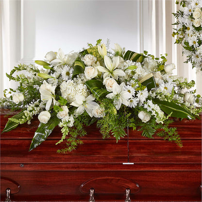 Abundance Casket Spray –  Ecuadorian Central Flower, Minneapolis MN