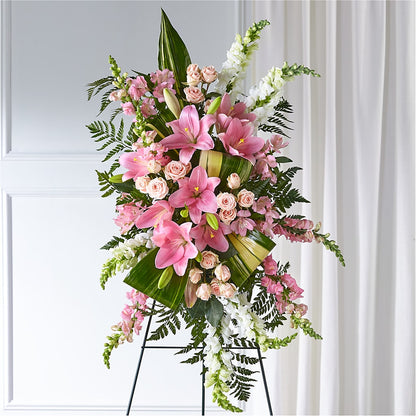 Elegant Embrace Standing Spray –  Ecuadorian Central Flower, Minneapolis MN
