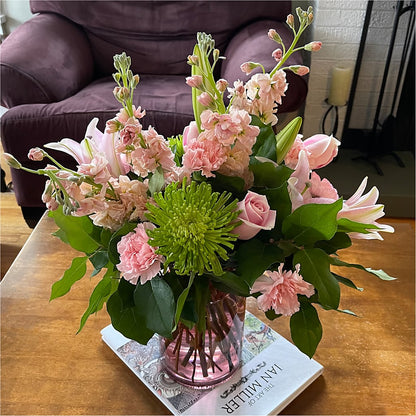 Pretty in Pink Bouquet –  Ecuadorian Central Flower, Minneapolis MN
