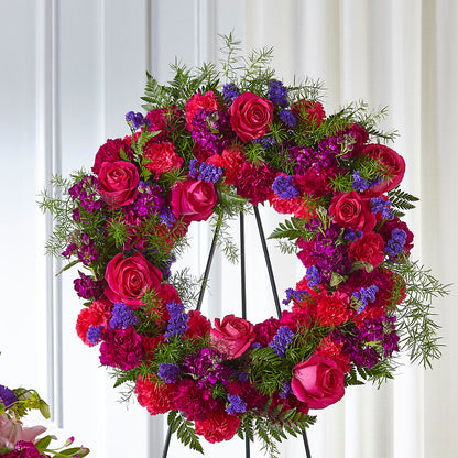 Calming Colors Wreath –  Ecuadorian Central Flower, Minneapolis MN