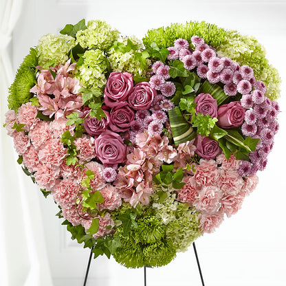 Heartwarming Standing Heart –  Ecuadorian Central Flower, Minneapolis MN
