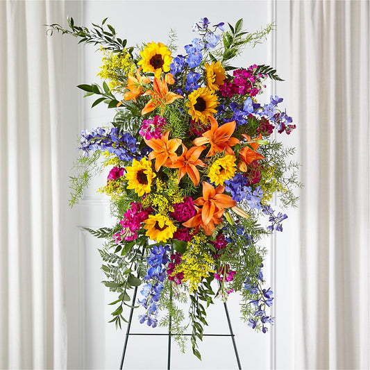 Sunlit Memories Standing Spray (Standard) –  Ecuadorian Central Flower, Minneapolis MN