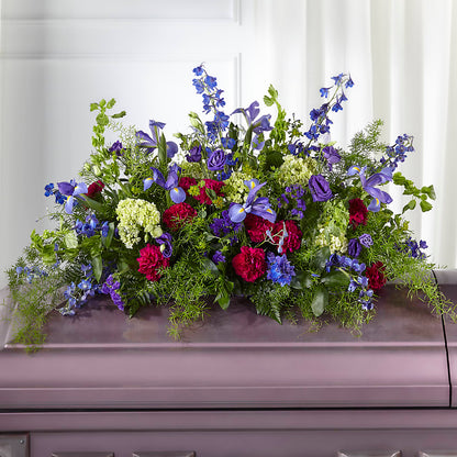 Always Treasured Casket Spray –  Ecuadorian Central Flower, Minneapolis MN