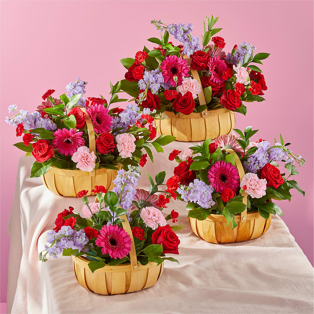 Pink Picnic Basket –  Ecuadorian Central Flower, Minneapolis MN