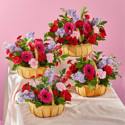 Pink Picnic Basket –  Ecuadorian Central Flower, Minneapolis MN