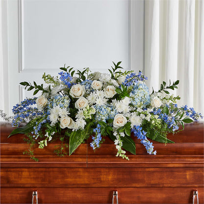 Timeless Essence Casket Spray –  Ecuadorian Central Flower, Minneapolis MN