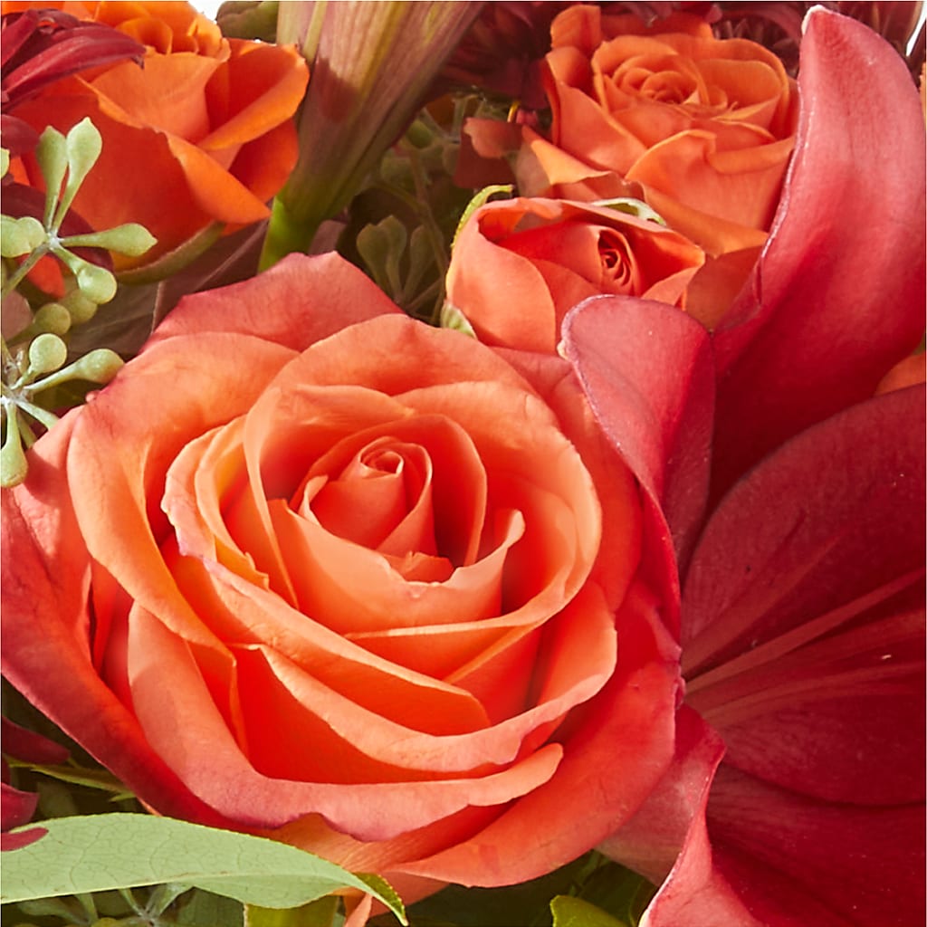 Crimson Leaves Bouquet –  Ecuadorian Central Flower, Minneapolis MN