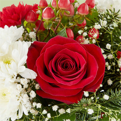 Chance of Flurries Bouquet –  Ecuadorian Central Flower, Minneapolis MN