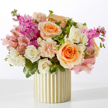 Paradise Bouquet with Ivory Vase –  Ecuadorian Central Flower, Minneapolis MN