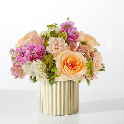 Paradise Bouquet with Ivory Vase –  Ecuadorian Central Flower, Minneapolis MN