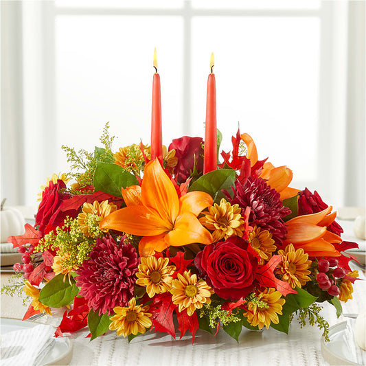 Autumn's Embrace Centerpiece –  Ecuadorian Central Flower, Minneapolis MN