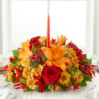 Autumn's Embrace Centerpiece –  Ecuadorian Central Flower, Minneapolis MN