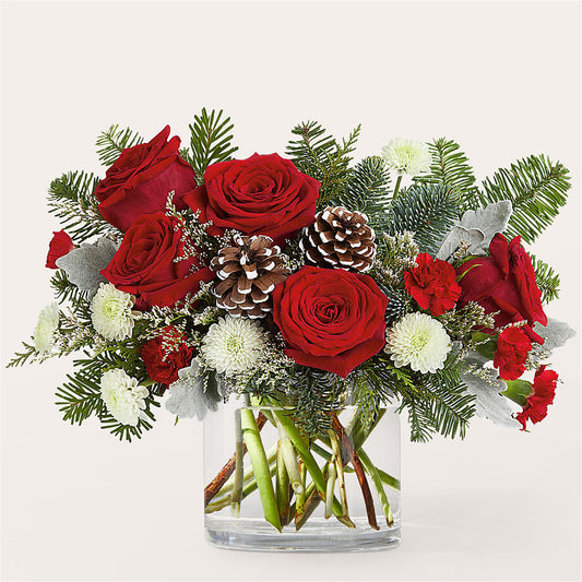 Yule Cheer Bouquet –  Ecuadorian Central Flower, Minneapolis MN