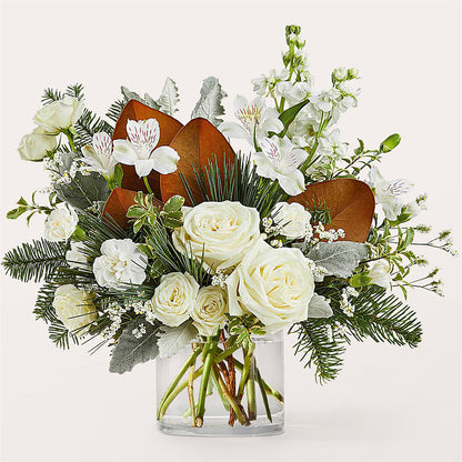 Fresh Snowfall Bouquet –  Ecuadorian Central Flower, Minneapolis MN